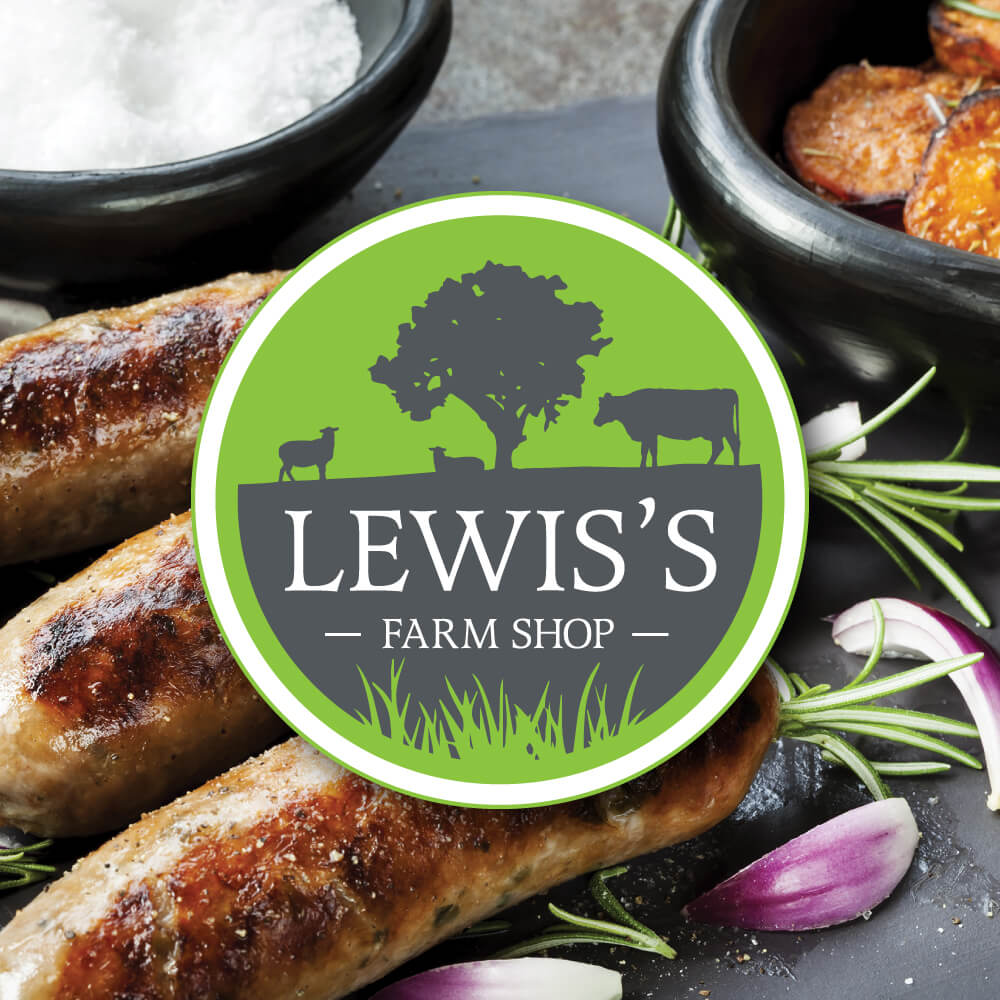 Lewis's Farm Shop logo design