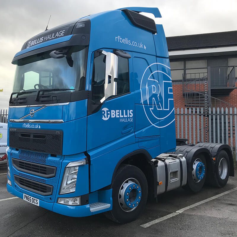 RE Bellis lorry graphics