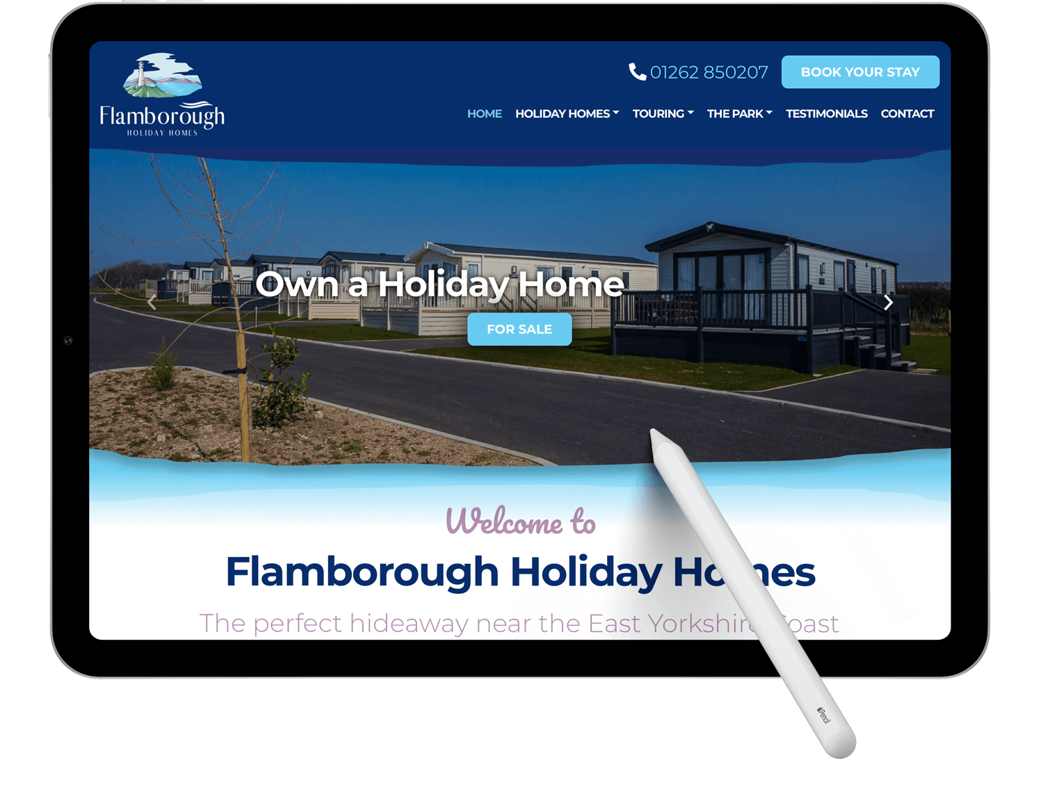 Flamborough Holiday Homes website